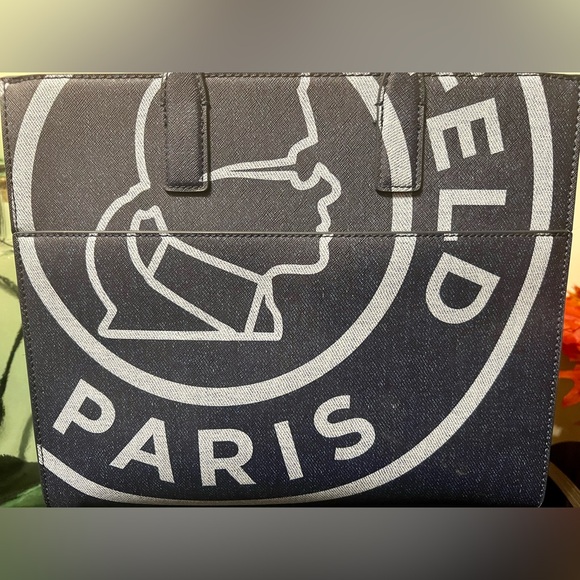 Karl Lagerfeld Denim Blue Purse BNWT! - Picture 7 of 16